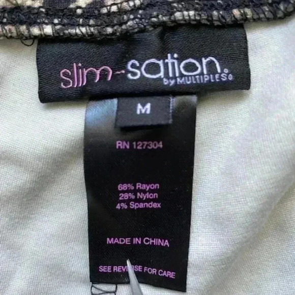 NWT Slimsation by Multiples Women's Cheetah Prints High Waist leggings Size M - Picture 5 of 11